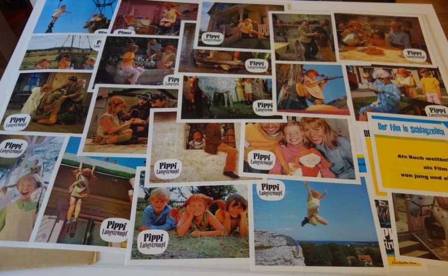 Pippi Langstrumpf originaler deutscher Aushangfotosatz